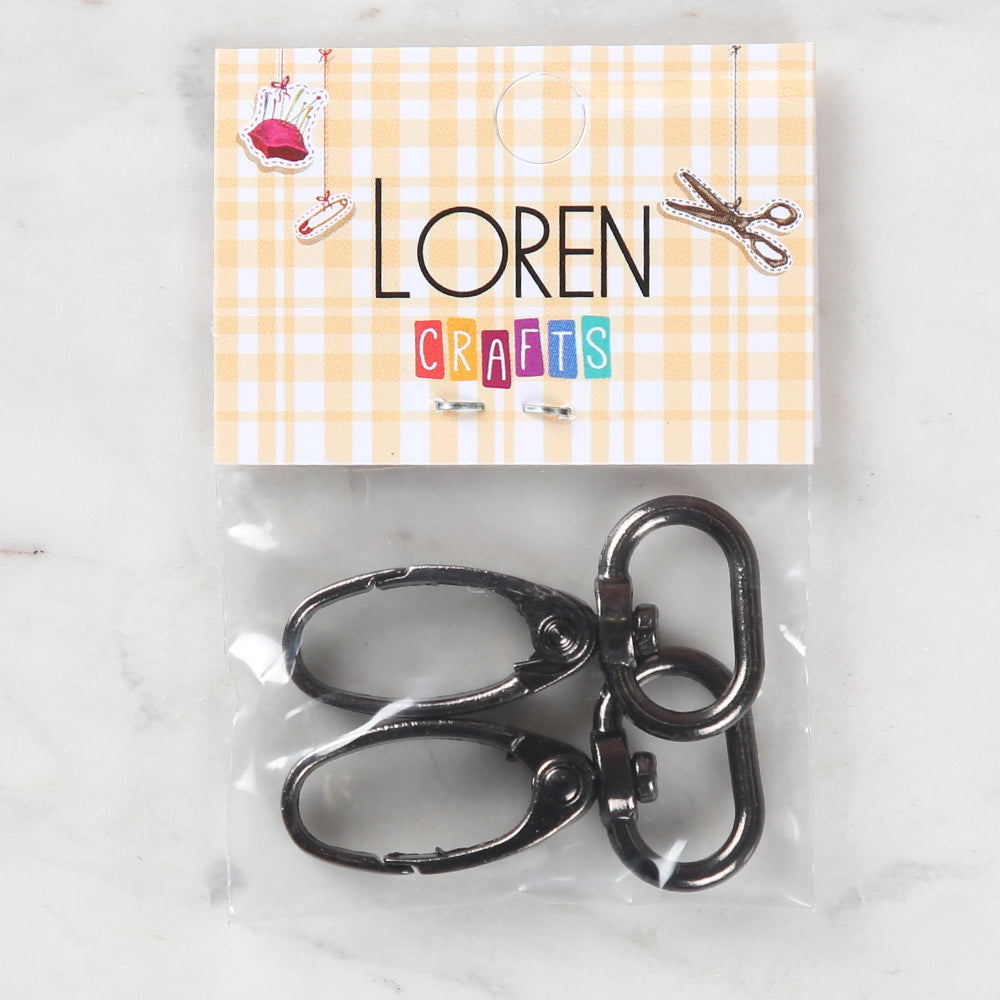 Loren 2-Pack 2 cm Macrame Keychain Smoked