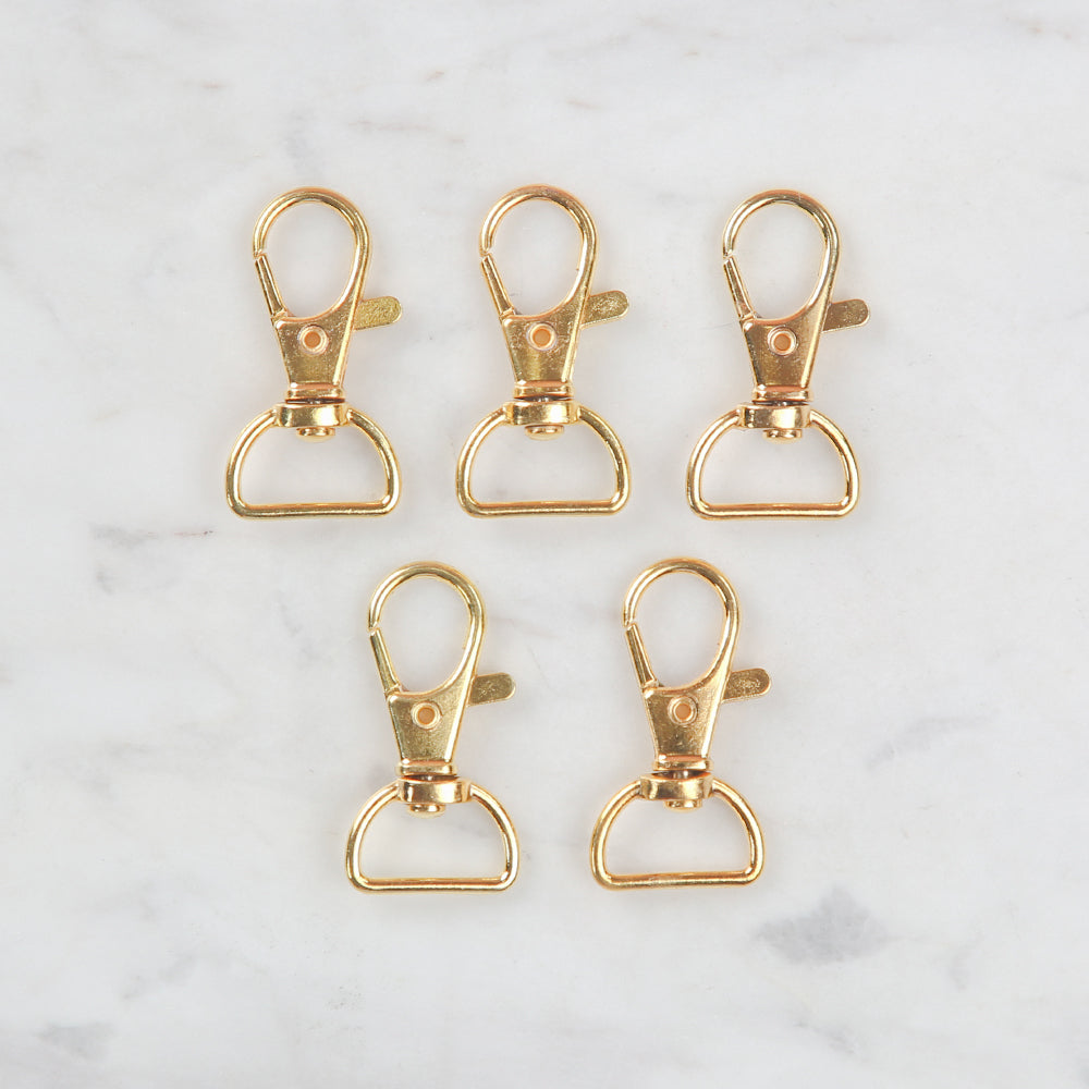 Loren Dark Gold Clip for Keyholders in 5 \ 1.5 cm