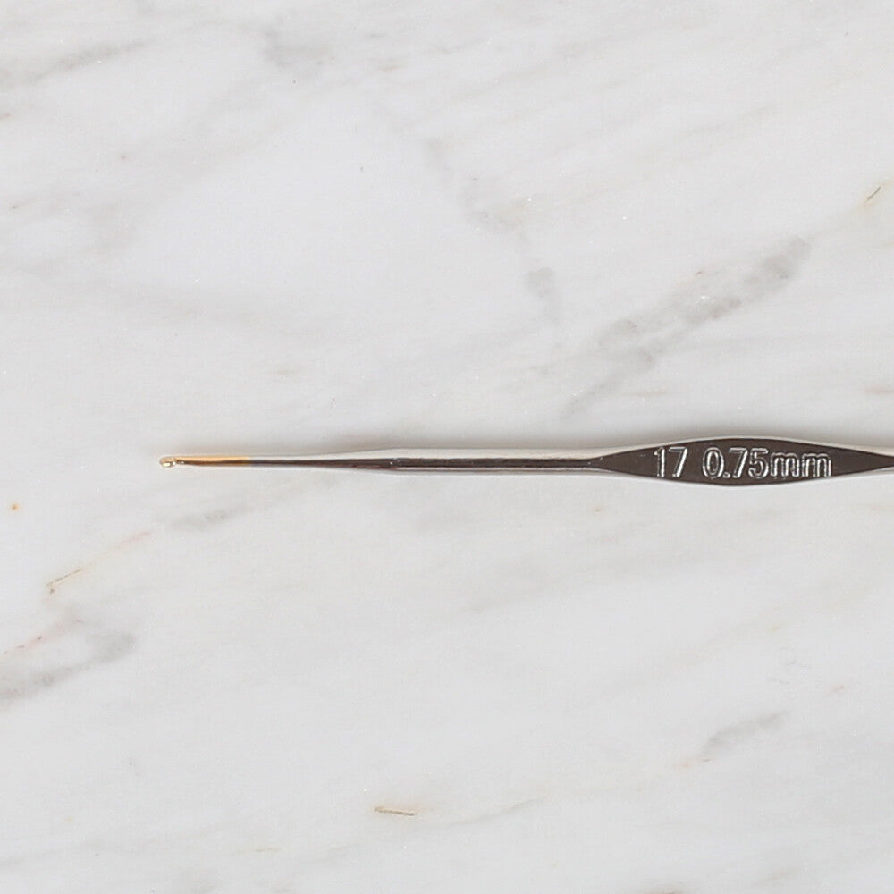 Yabalı Golden Tip Metal Handle No. 17 0.75mm Crochet Hook