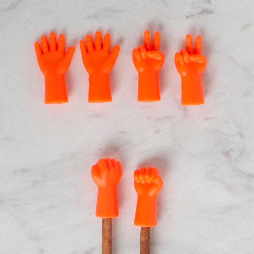 Loren Needle Point Protector in 6, Neon Orange