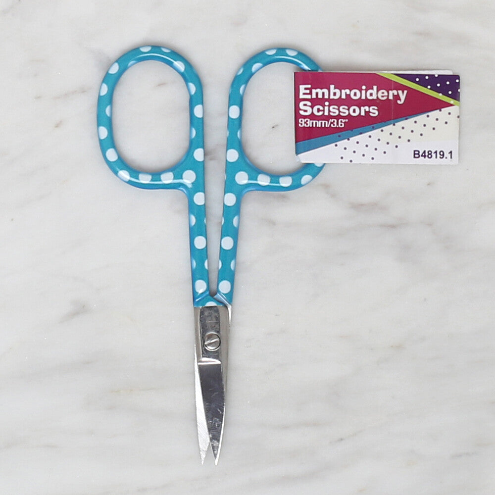 Loren Patterned Scissors, Blue - B4819.1