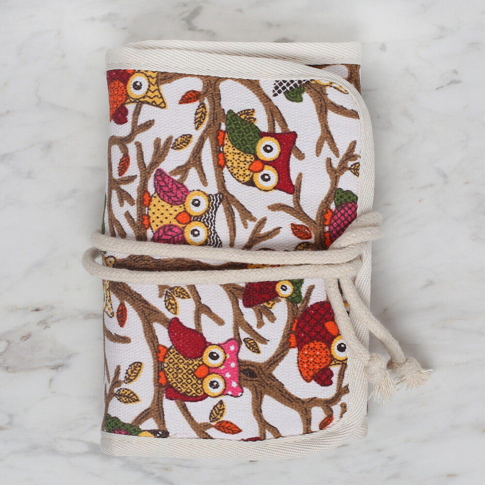 Loren Crochet Hook Set with Owl Patterned Bag