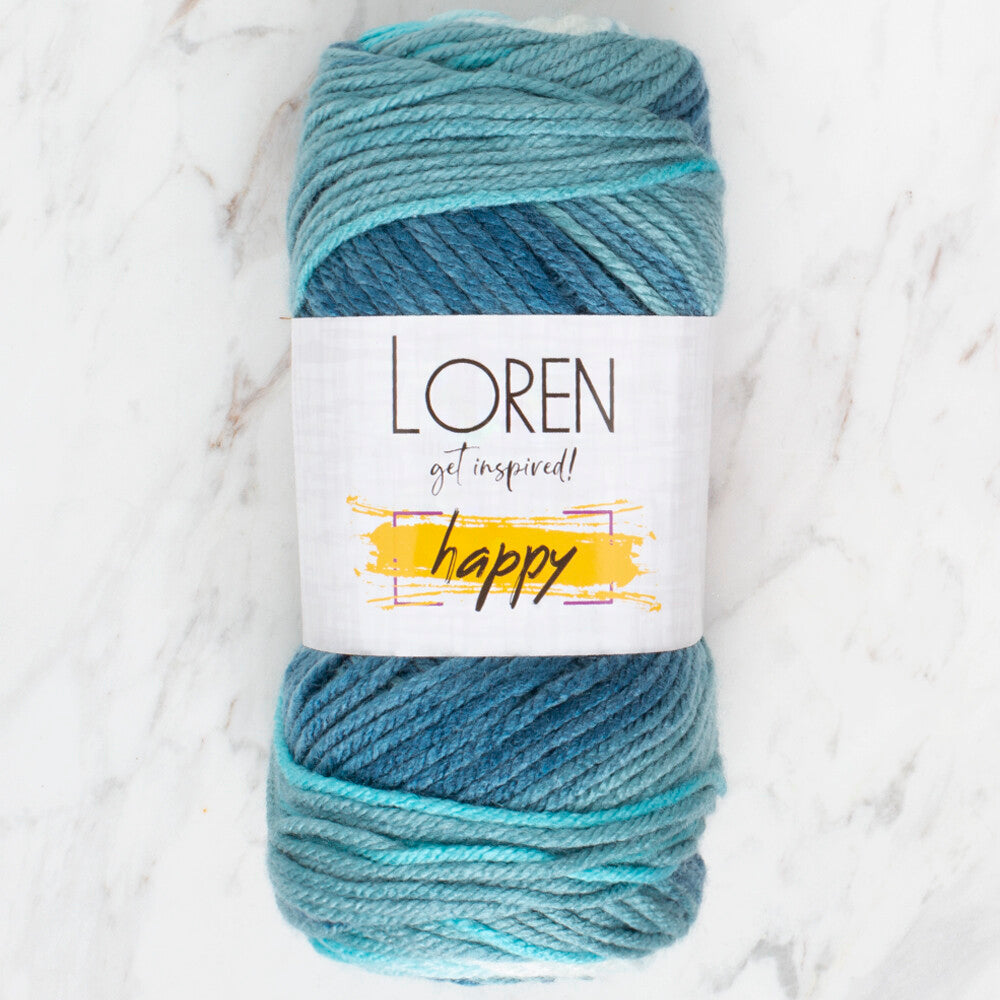 Loren Happy Knitting Yarn, Variegated - RH004