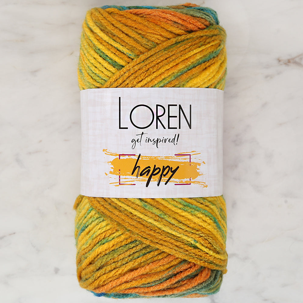 Loren Happy Knitting Yarn, Variegated - RH005