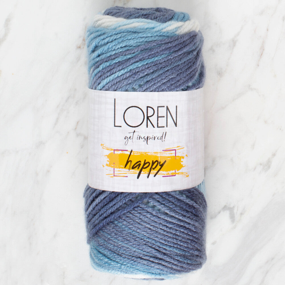 Loren Happy Knitting Yarn, Variegated - RH015
