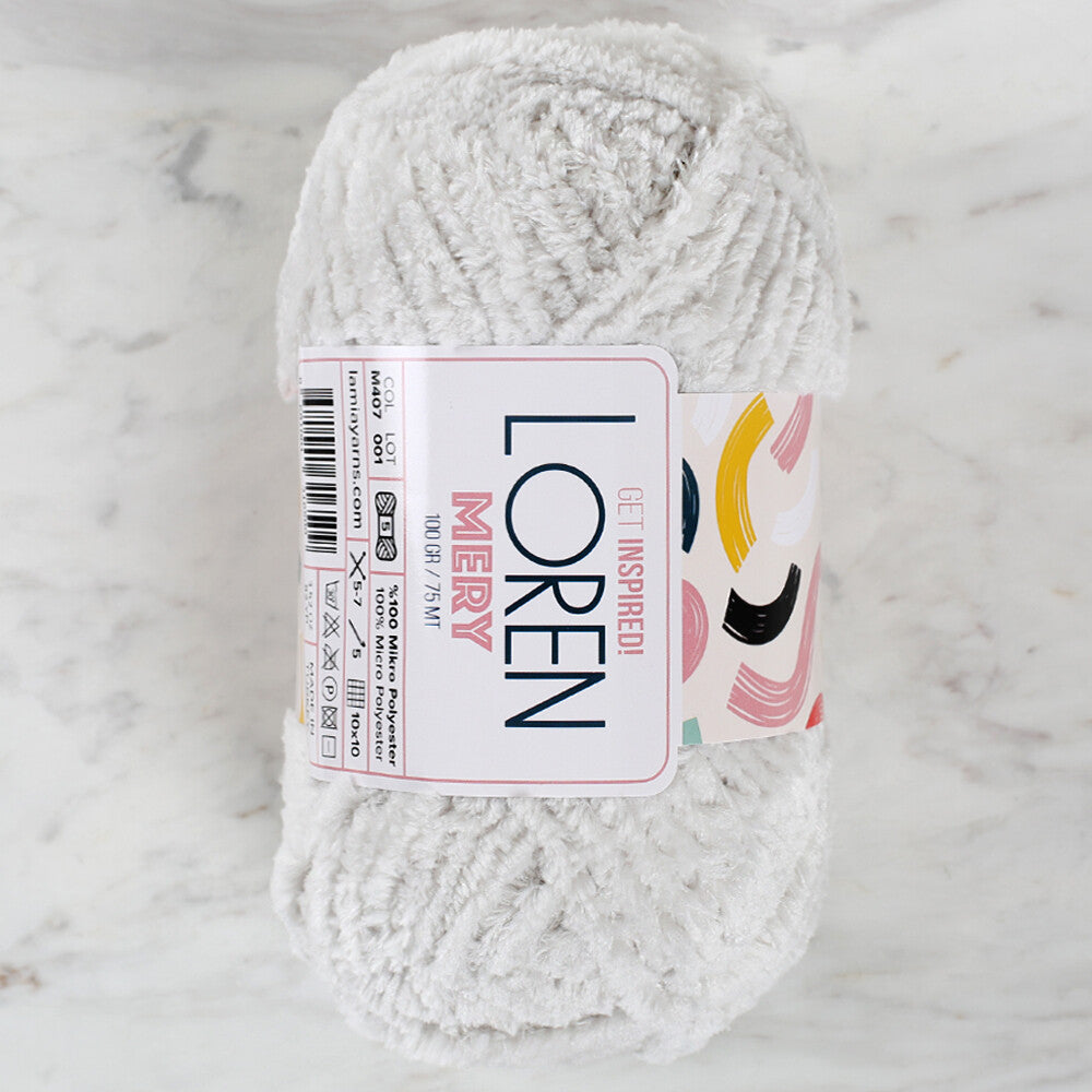 Loren Mery Yarn, Grey - M407