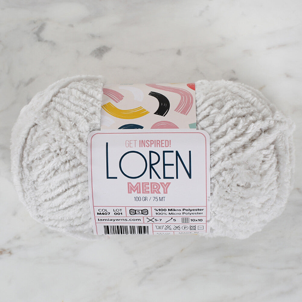 Loren Mery Yarn, Grey - M407