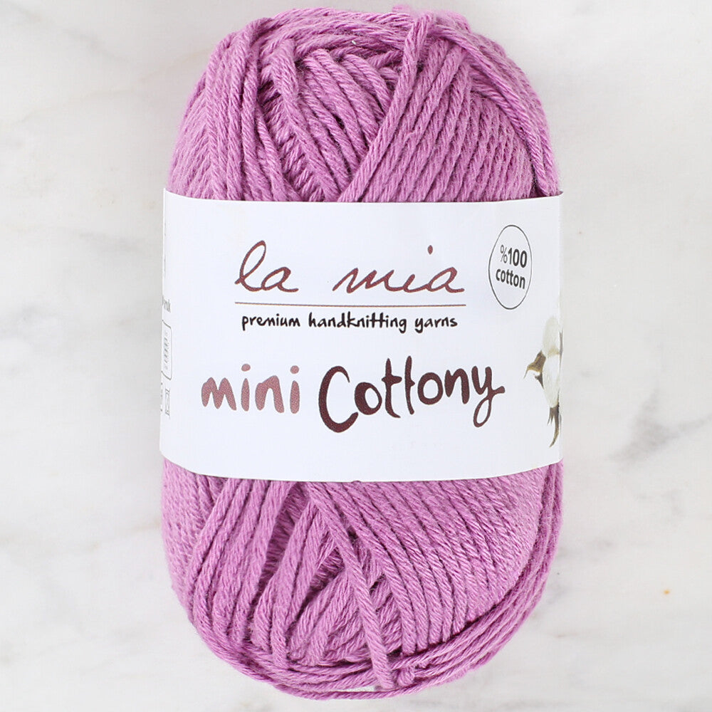 La Mia Mini Cottony 25g Baby Yarn, Purple - L010