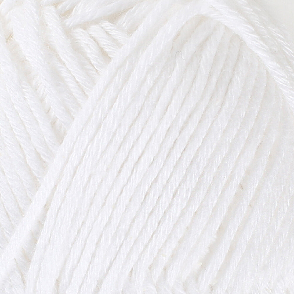 La Mia Mini Cottony 25 g Baby Yarn, White - L001