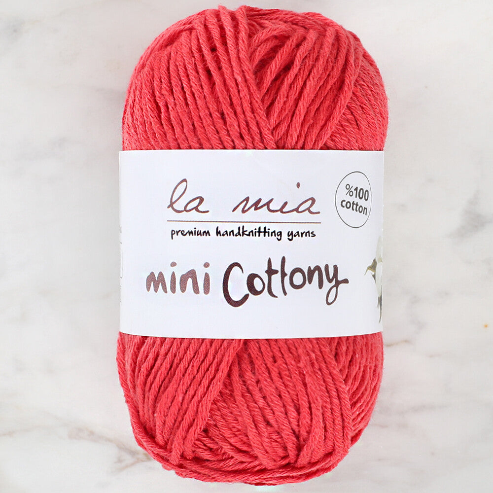 La Mia Mini Cottony 25 g Baby Yarn, Red - L011