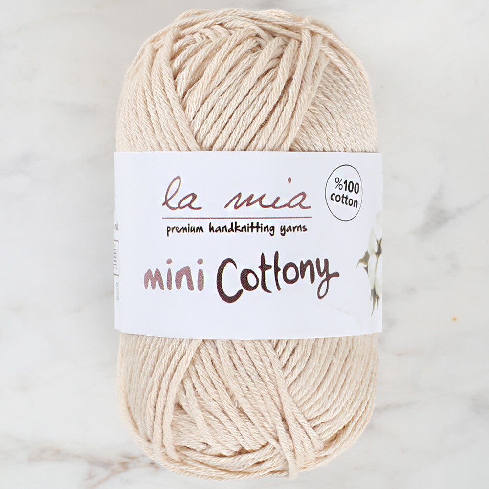 La Mia Mini Cottony 25 g Baby Yarn, Cream - L002