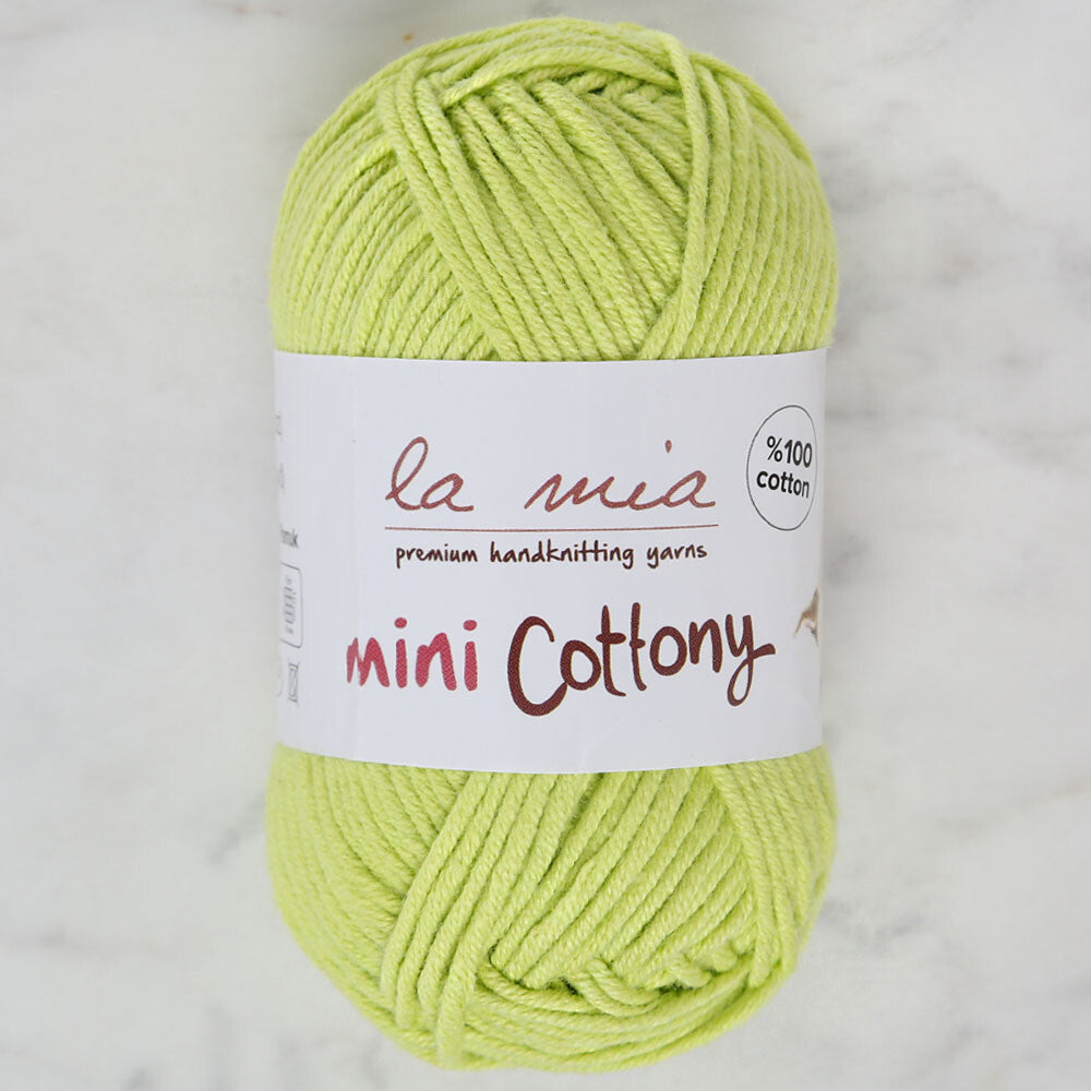 La Mia Mini Cottony 25 g Baby Yarn Green - L037