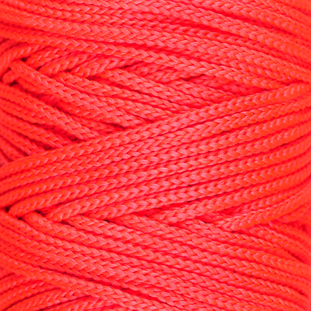 Loren Macrame Knitting Yarn, Neon Pink - L112