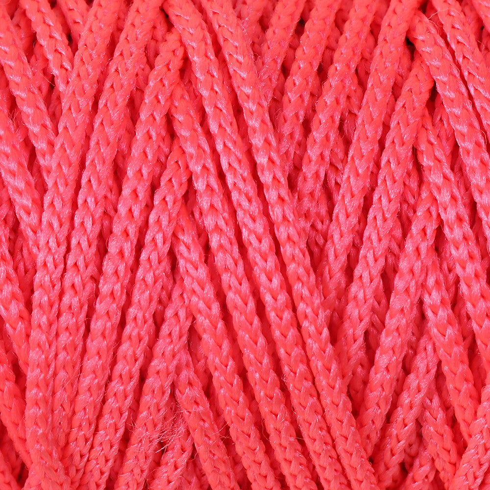 Loren Macrame Knitting Yarn, Neon Pink - L116