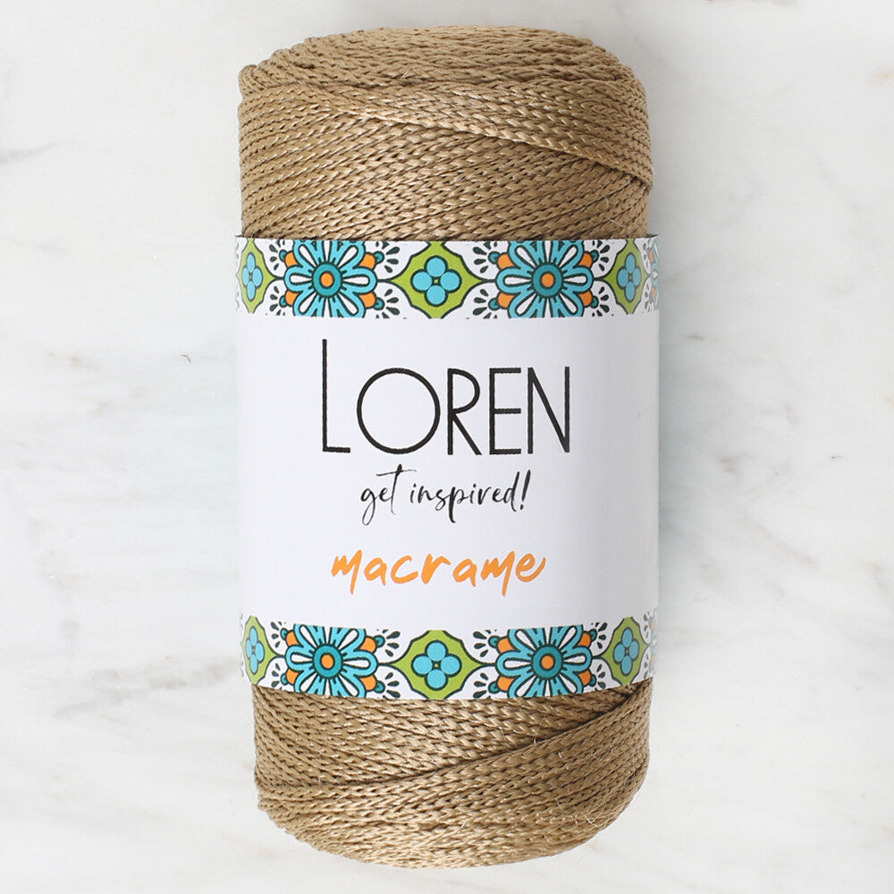 Loren Macrame Knitting Yarn, Latte - RM 041