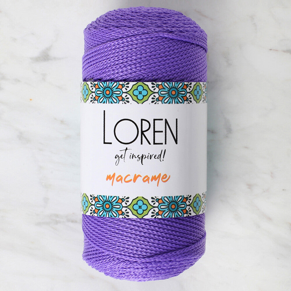 Loren Macrame Knitting Yarn, Purple - RM 0141