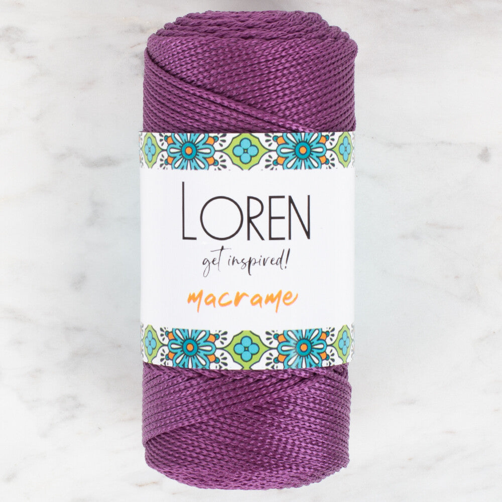 Loren Macrame Knitting Yarn, Purple - RM 0160