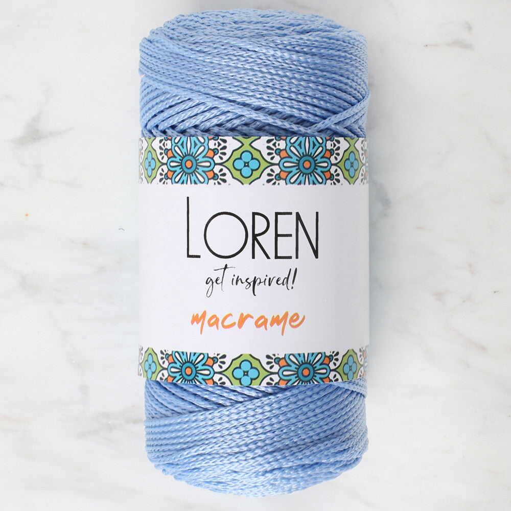 Loren Macrame Knitting Yarn, Blue - RM 0220