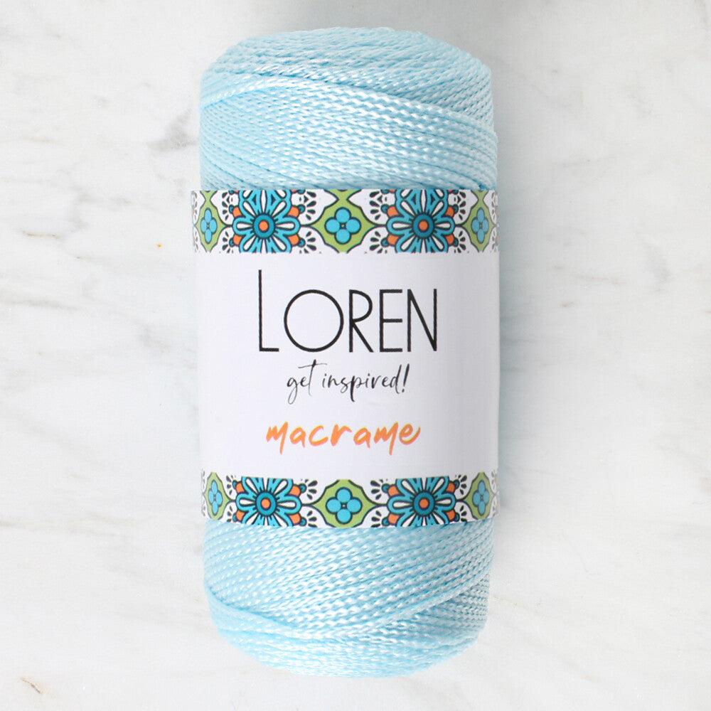 Loren Macrame Knitting Yarn, Baby Blue - RM 0221
