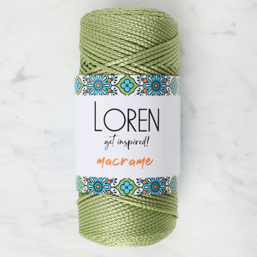 Loren Macrame Knitting Yarn, Green - RM 0176
