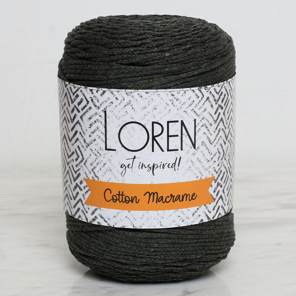Loren Cotton Macrame Yarn, Khaki - R154