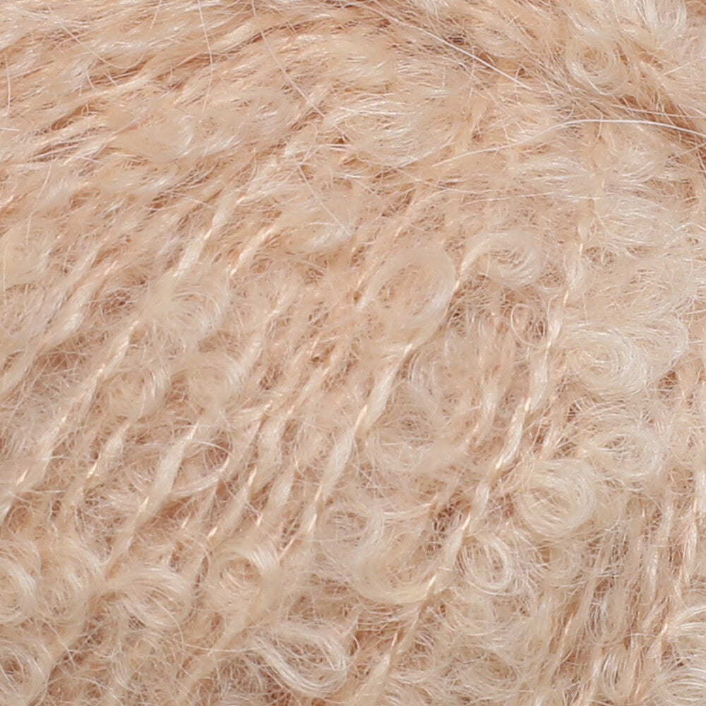 La Mia 50 Gr Alpaca Boucle Yarn, Beige - L308