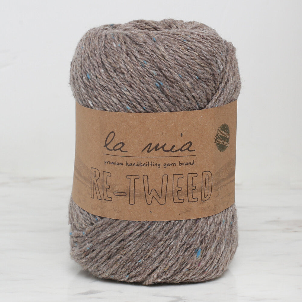 La Mia Re-Tweed Melange Yarn, Grey - L123