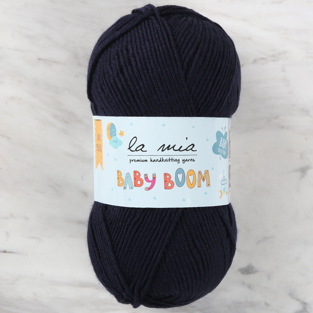 La Mia Baby Boom Yarn, Navy Blue - 630