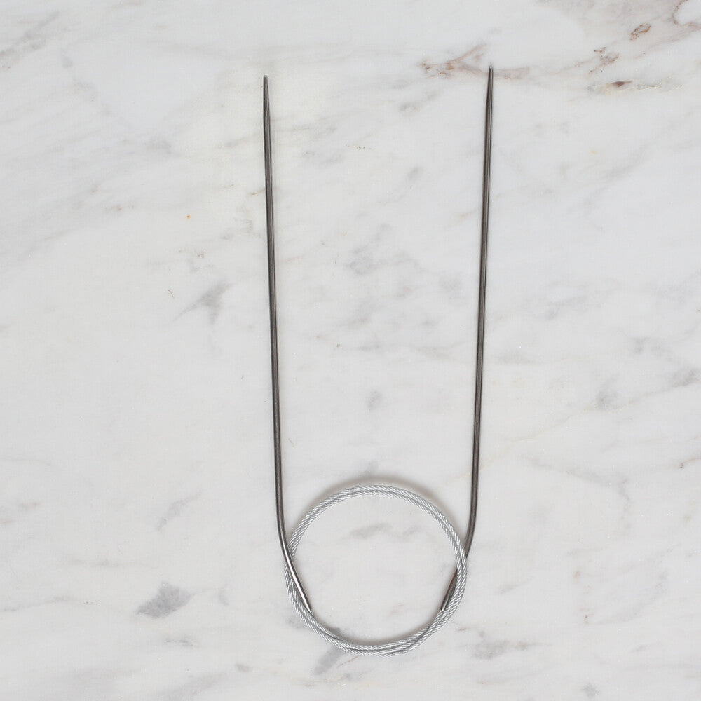 Loren Crafts 2mm 60 cm Steel Circular Knitting Needle