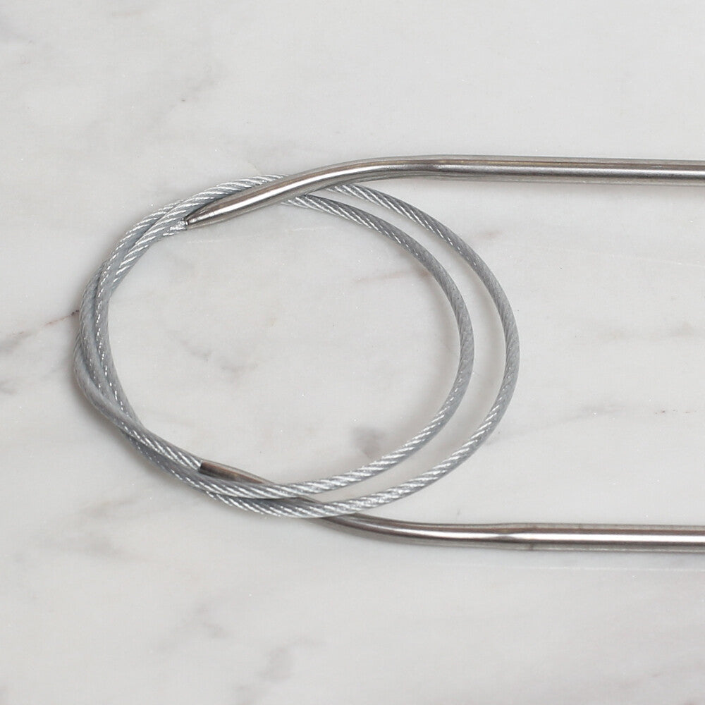 Loren Crafts 3mm 60 cm Steel Circular Knitting Needle