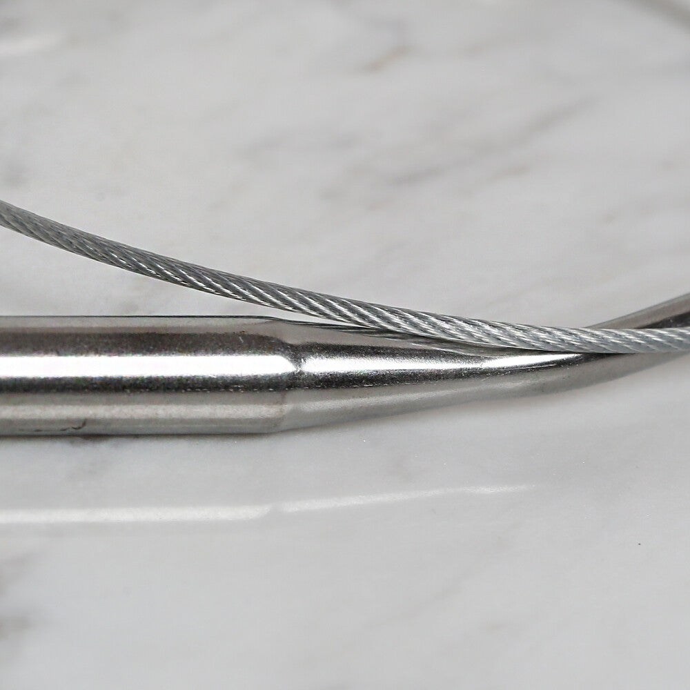 Loren Crafts 8mm 60 cm Steel Circular Knitting Needles