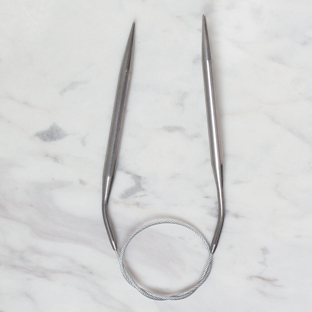 Loren Crafts 6mm 40 cm Steel Circular Knitting Needle