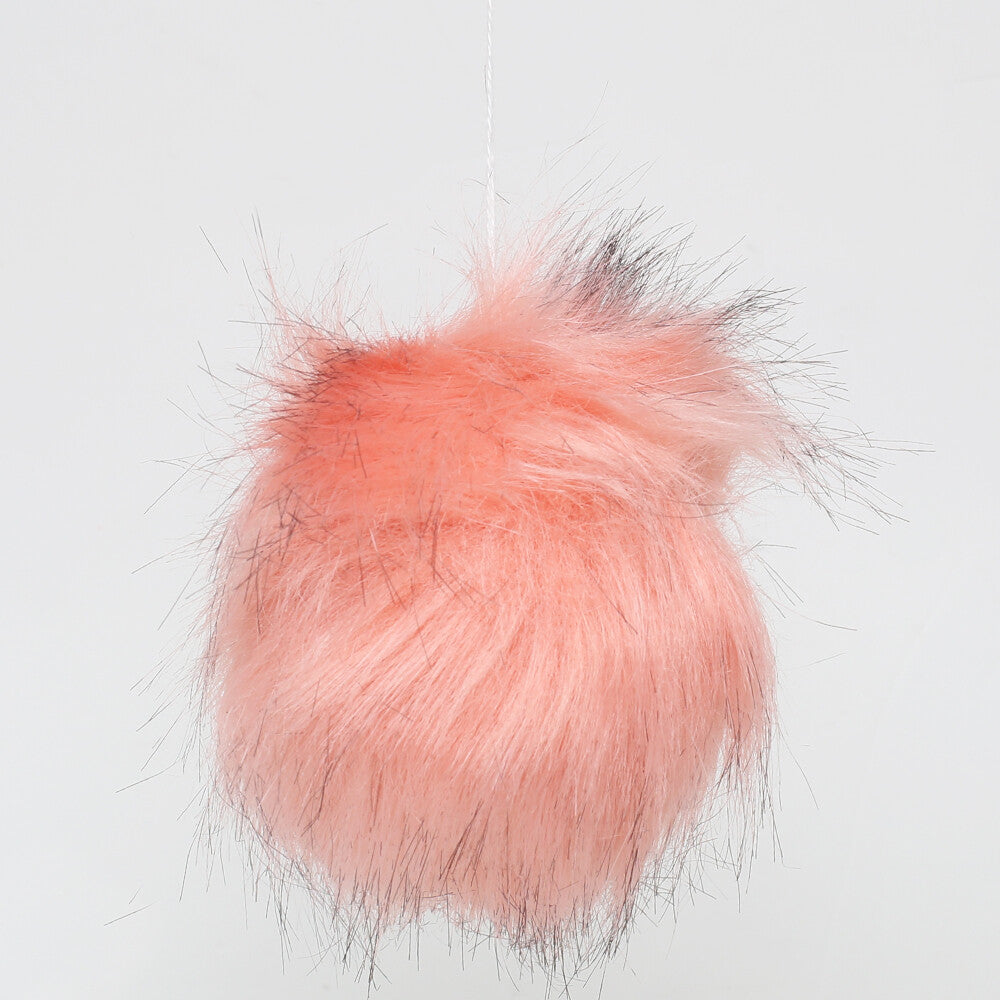 Loren Faux Pom Pom, Vermilion