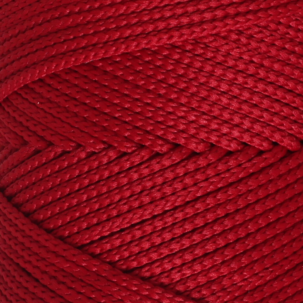 Loren Polyester Soft Macrame Yarn, Dark Red - LM020