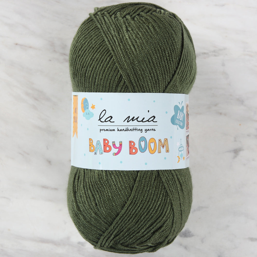 La Mia Baby Boom Yarn, Navy Green - 410