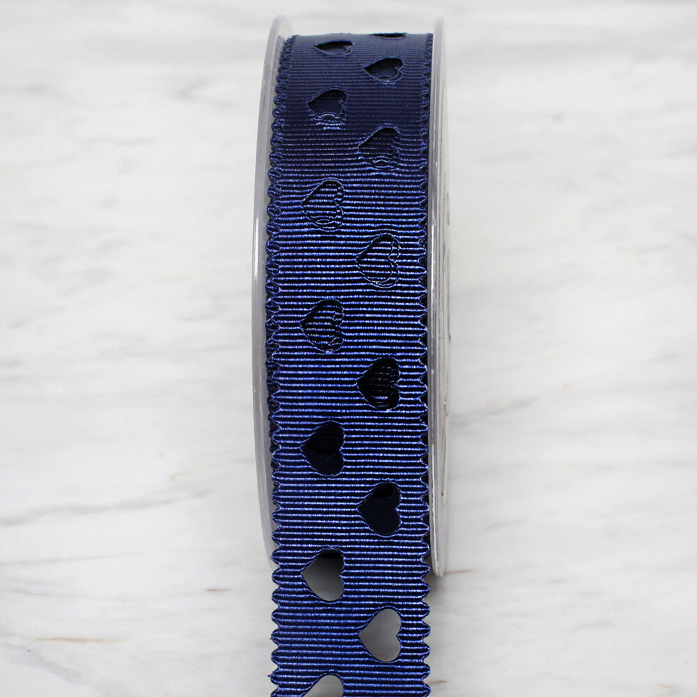 Ulutaş 2.5 cm 20 m Satin Ribbon, Blue