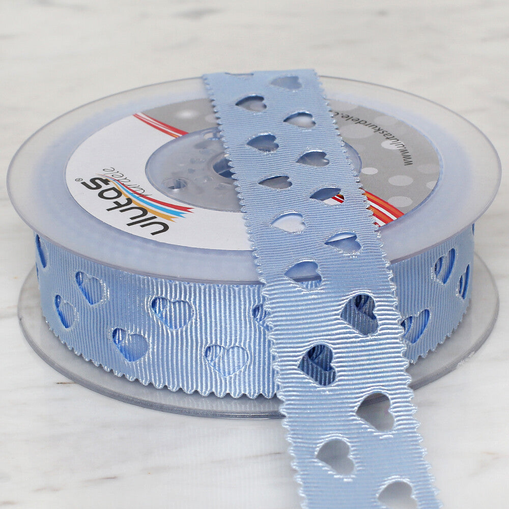 Ulutaş 2.5 cm 20 m Satin Ribbon, Baby Blue