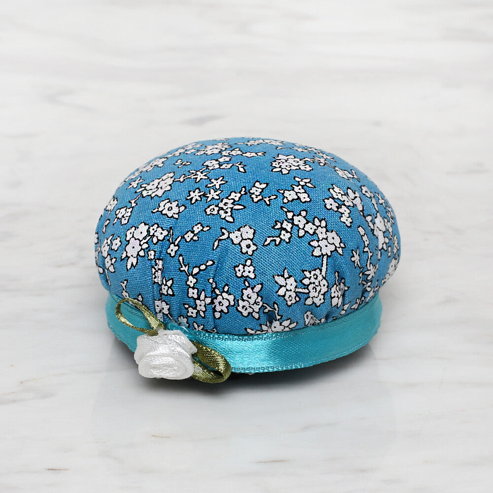 Loren Flower Patterned Arm Pincushion, Turqouise