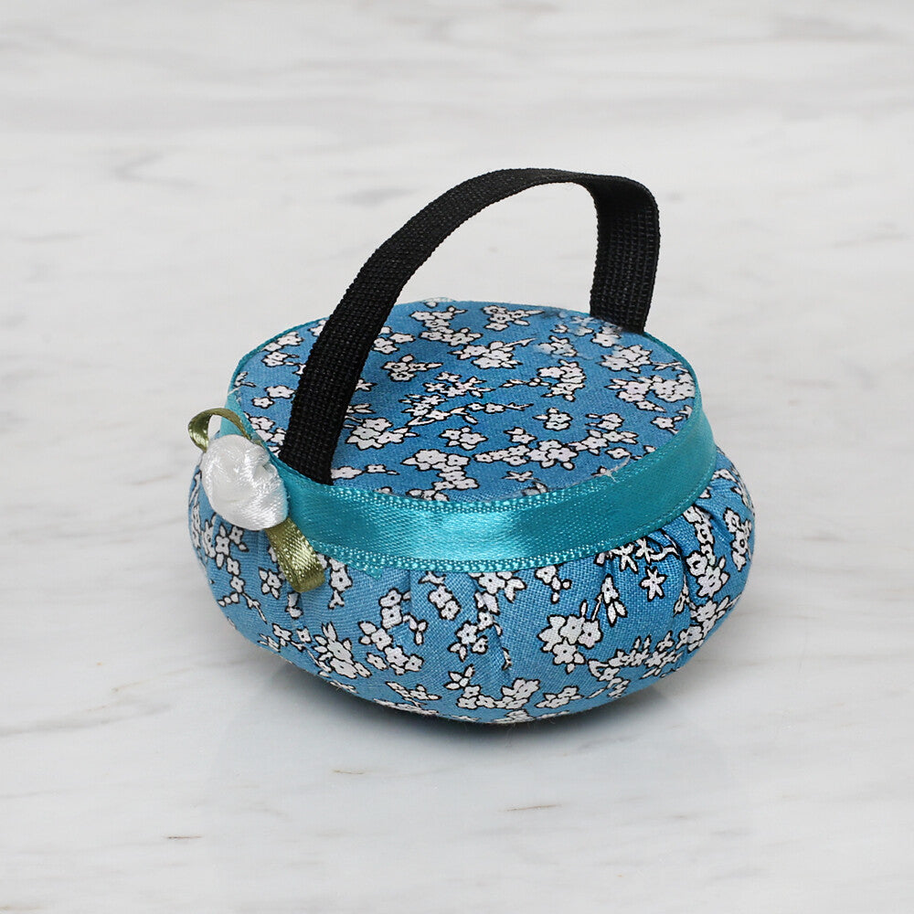 Loren Flower Patterned Arm Pincushion, Turqouise