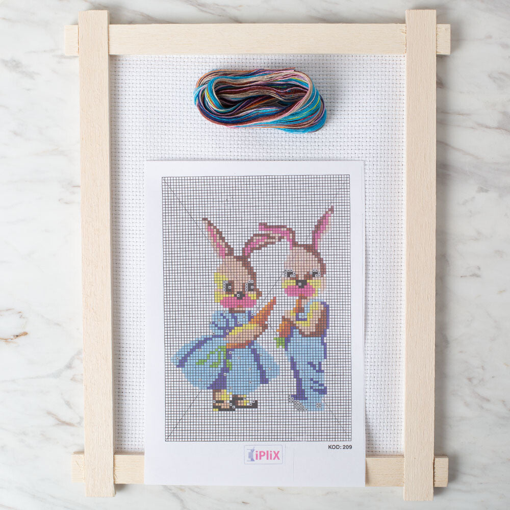 Loren Cross Stitch Kit, Rabbit - 209