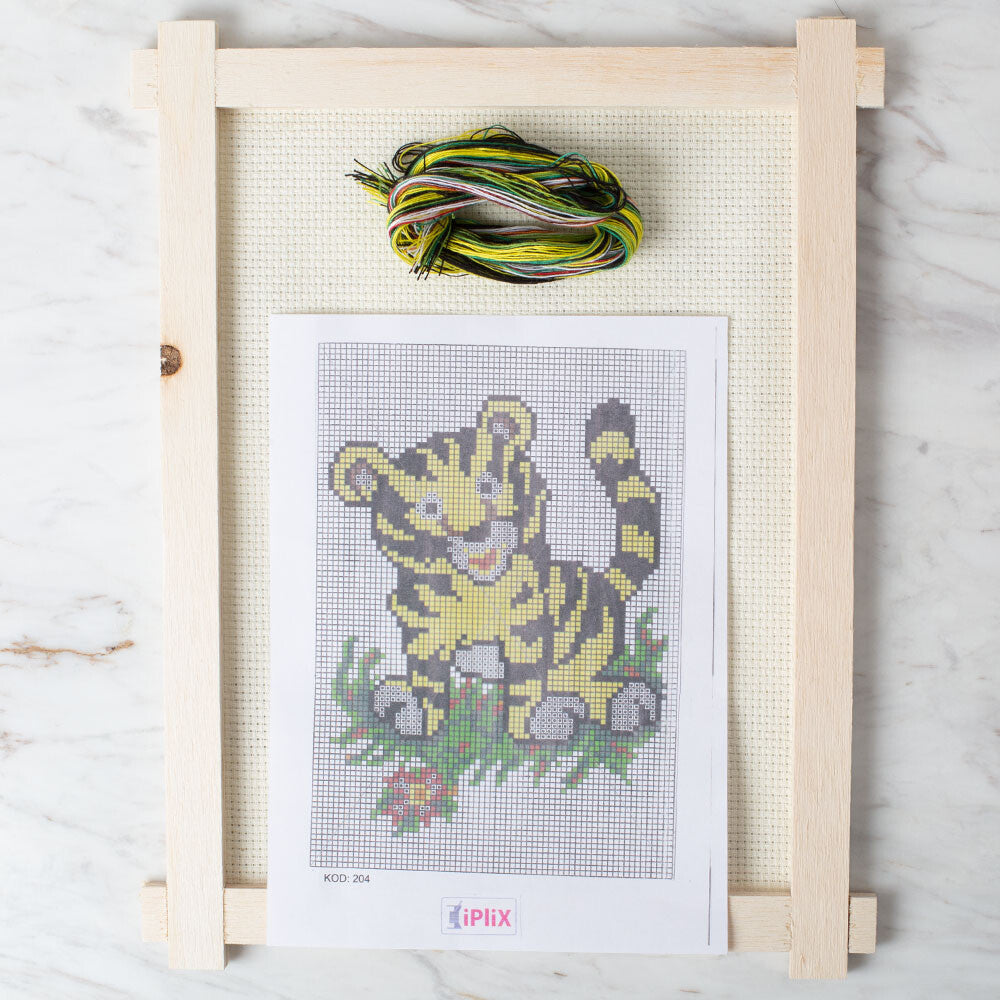 Loren Cross Stitch Kit, Tiger - 204