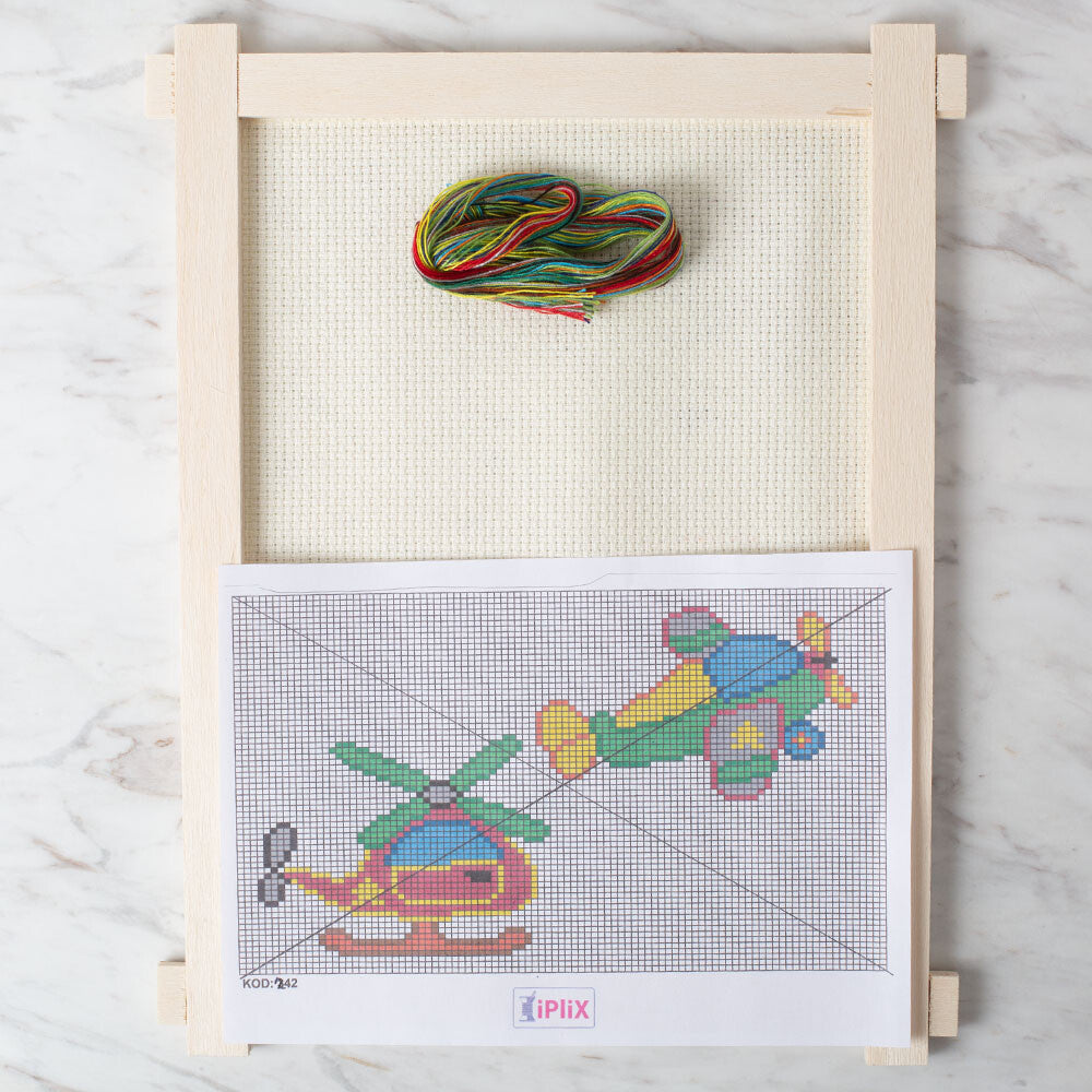 Loren Cross Stitch Kit, Airplane - 242