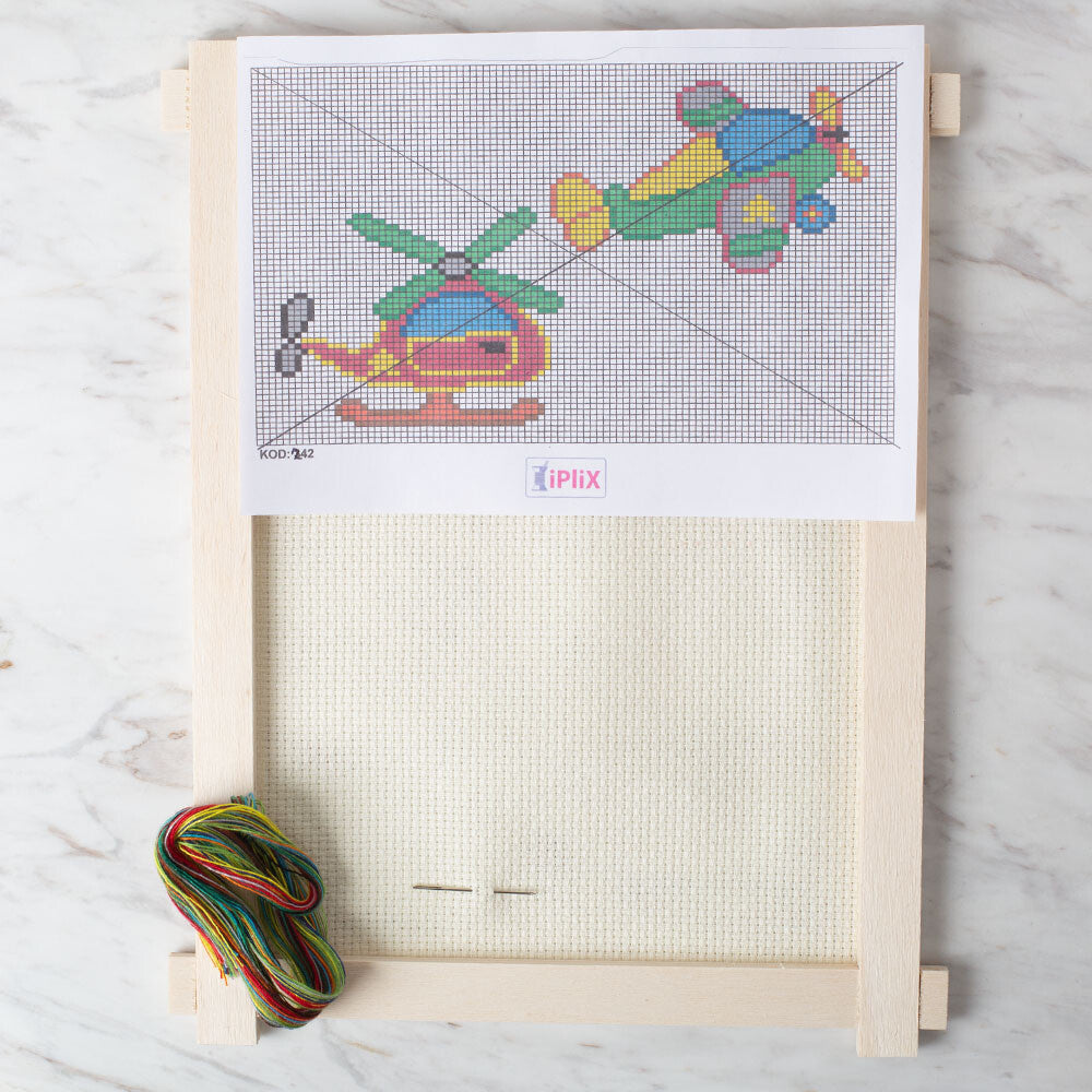 Loren Cross Stitch Kit, Airplane - 242