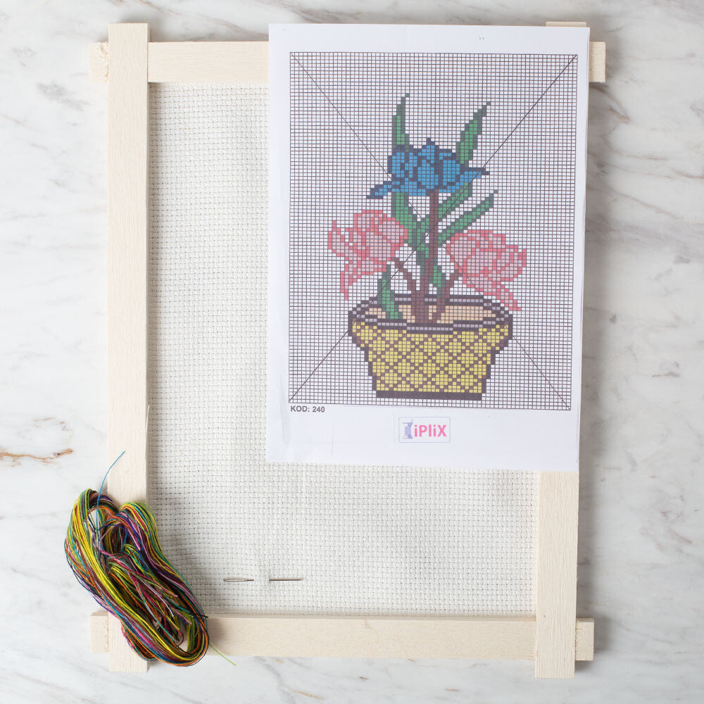 Loren Cross Stitch Kit, Rose - 283