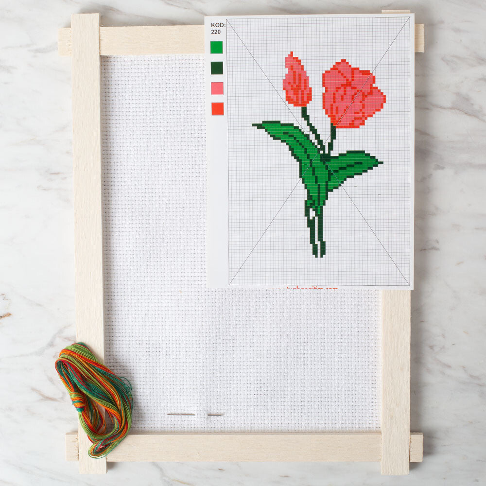 Loren Cross Stitch Kit, Tulip - 220