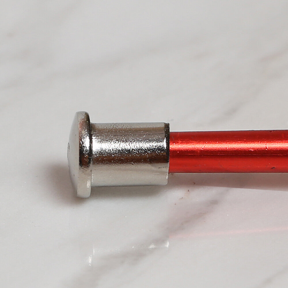 Yabalı 5mm 35 cm Kırmızı Crochet Hook with Measure - YBL-348