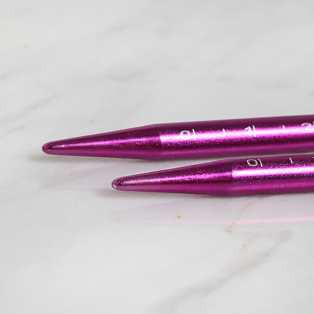 Yabalı 6mm 35 cm Knitting Needle with Measure, Purple - YBL-347