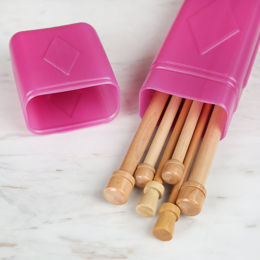 Loren 40 cm Knitting Needle Box, Purple