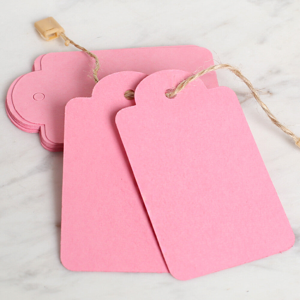 Loren 10 pcs Tag and Clip-On Tag Thread, Pink