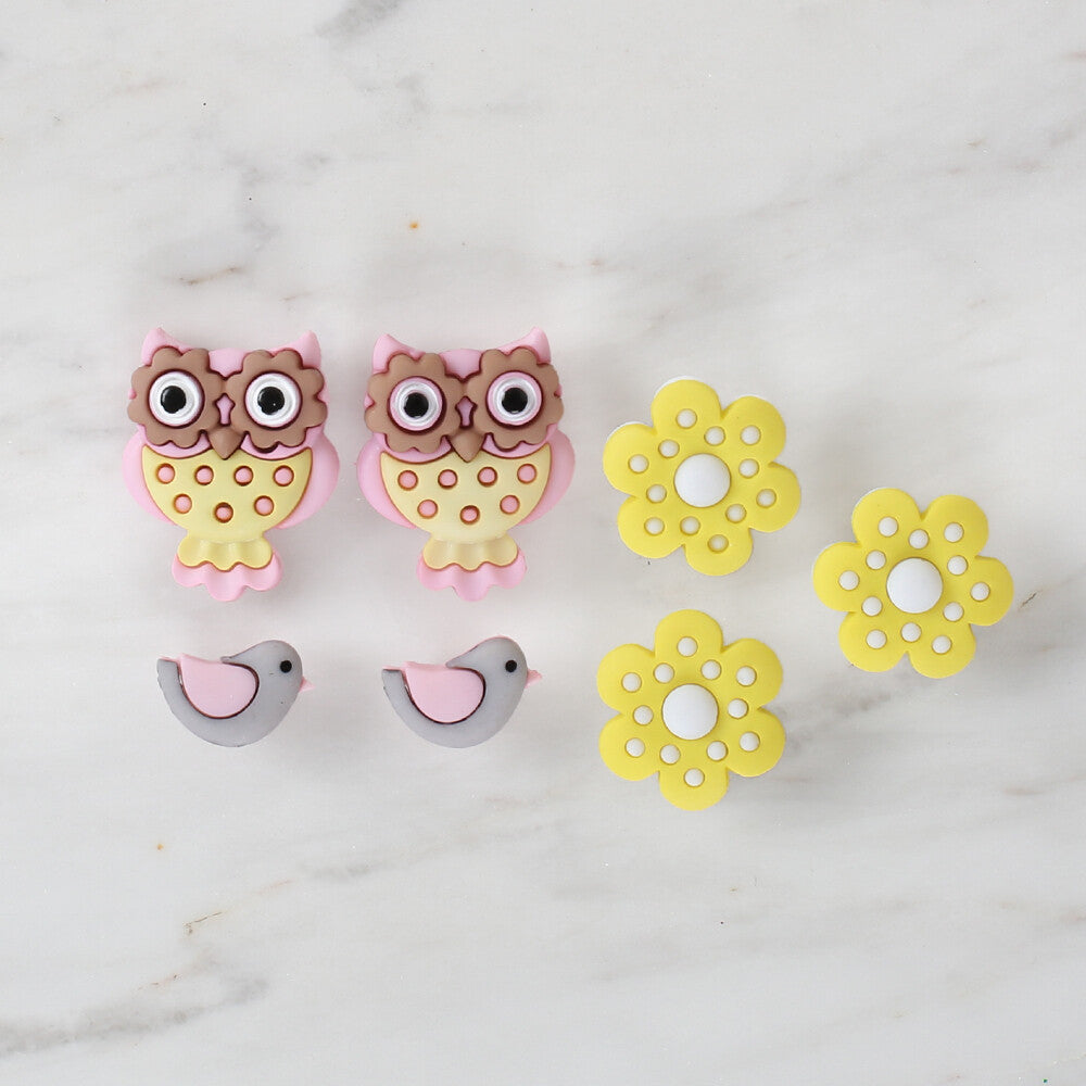 Dress It Up Creative Button Assortment, Whooo Loves You - 9319